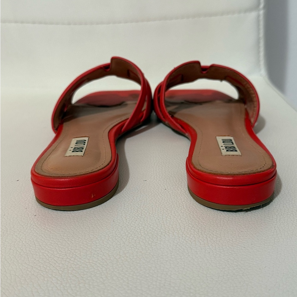 Red Flat Sandals BibiLou - Picture 7 of 11